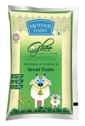Mother Dairy Cow Ghee Pouch, 1L