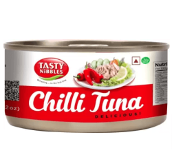 Tasty Nibbles CHILLI TUNA FLAKES Sea Foods  (185 g)
