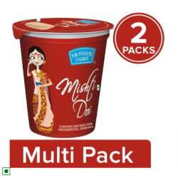 Mother Dairy Mishti Doi, 2x400 g Multipack