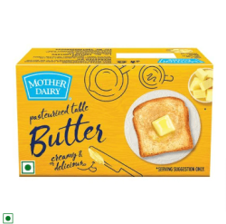 Mother Dairy Pasteurized Table Butter, 500 g Carton