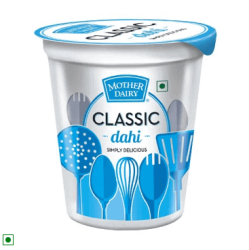 Mother Dairy Dahi - Made From Toned Milk, 400 g Cup