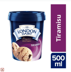 London Dairy Premium Ice Cream - Tiramisu, Contains