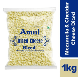 Amul Pizza Cheese Diced 1 kg Pouch