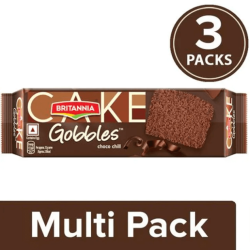 Britannia Gobbles Choco Chill Cake, 50g, 3x30 g Multipack