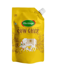 Heritage Cow Ghee - Rich In Vitamins, Minerals, Healthy & Taste, 1 kg Spout Pouch